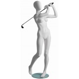 Etalagepop-Mannequin-Golfer-met Egg Hoofd